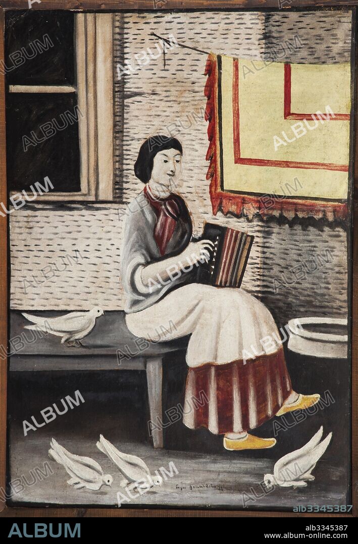 NIKO PIROSMANI. Sona Gorashvili Playing Accordion.