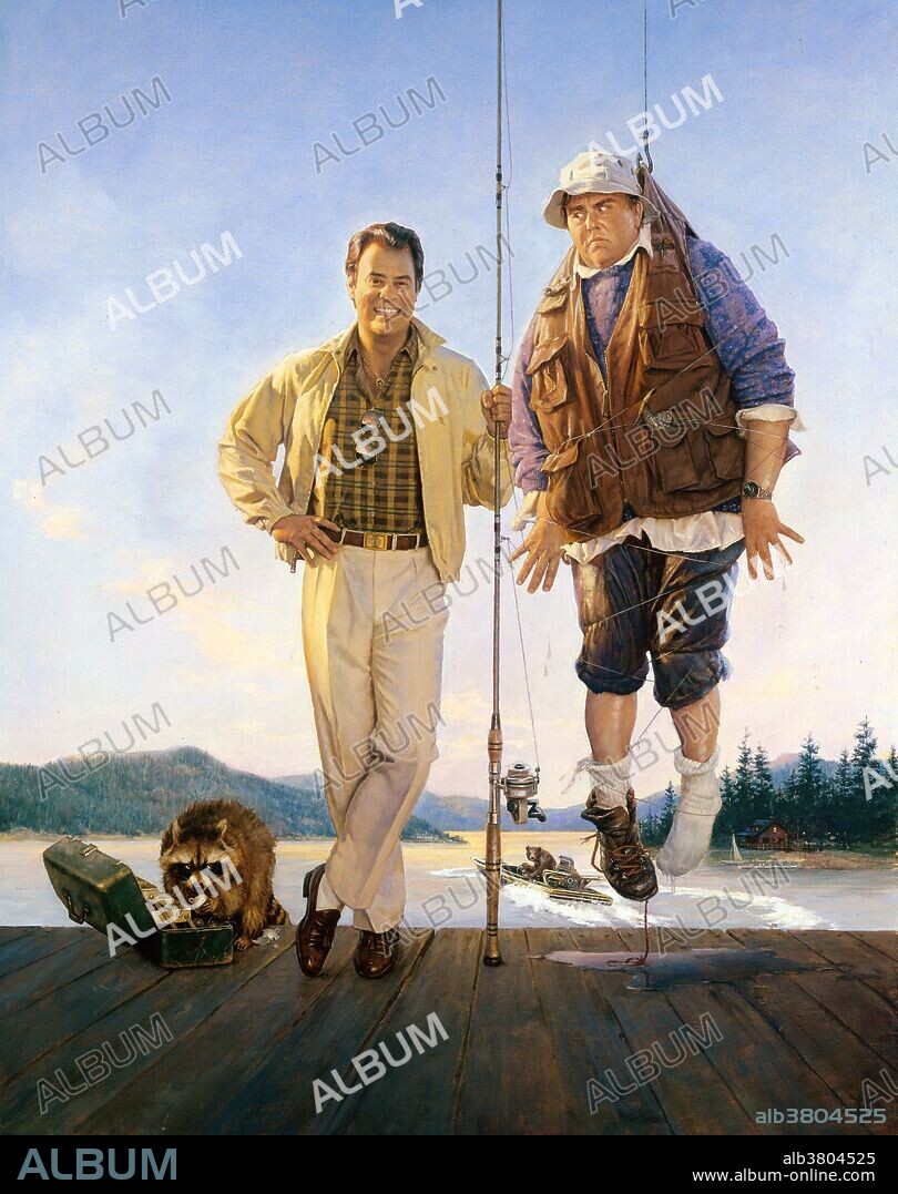 DAN AYKROYD and JOHN CANDY in THE GREAT OUTDOORS, 1988, directed by HOWARD DEUTCH. Copyright UNIVERSAL PICTURES.