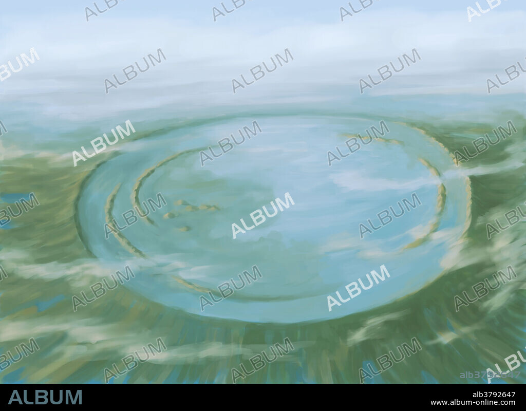 Chicxulub crater. An asteroid impact at Chicxulub on the Yucatan Peninsula, Mexico, may have caused the extinction of the dinosaurs and 70% of all Earth's species 65 million years ago. The impact was caused by an asteroid or comet core which is thought to have been 10-20 km across. The impact created a 180-km wide crater and threw trillions of tonnes of dust into the atmosphere. This may have blocked the Sun's light and caused global climate changes. The remains of this debris are found worldwide as a layer in rocks known as the K/T boundary .