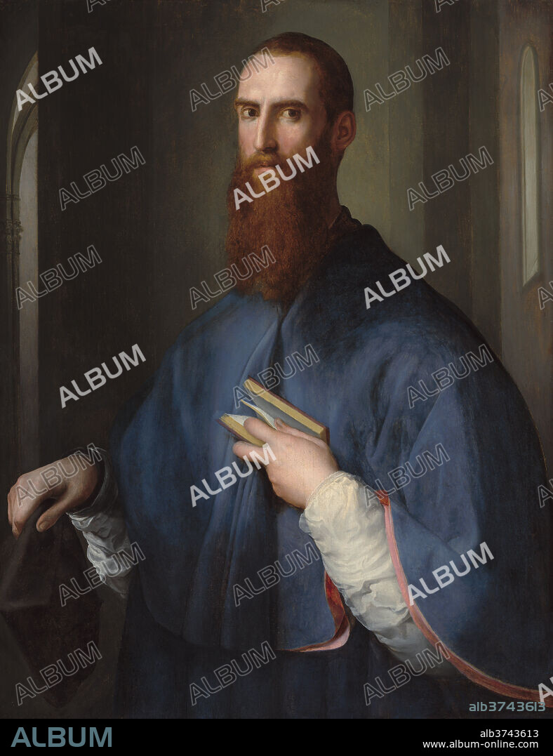 PONTORMO. Monsignor della Casa. Dated: probably 1541/1544. Dimensions: overall: 102 x 78.9 cm (40 3/16 x 31 1/16 in.)  framed: 134 x 112.4 x 10.2 cm (52 3/4 x 44 1/4 x 4 in.). Medium: oil on panel.