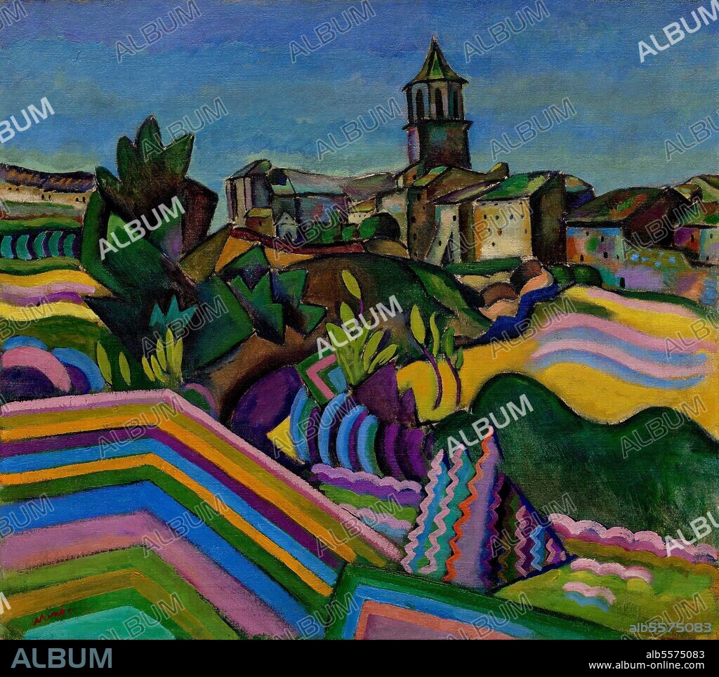 Joan Miro/ Prades, la aldea, 1917. Guggenheim Museum. NY.