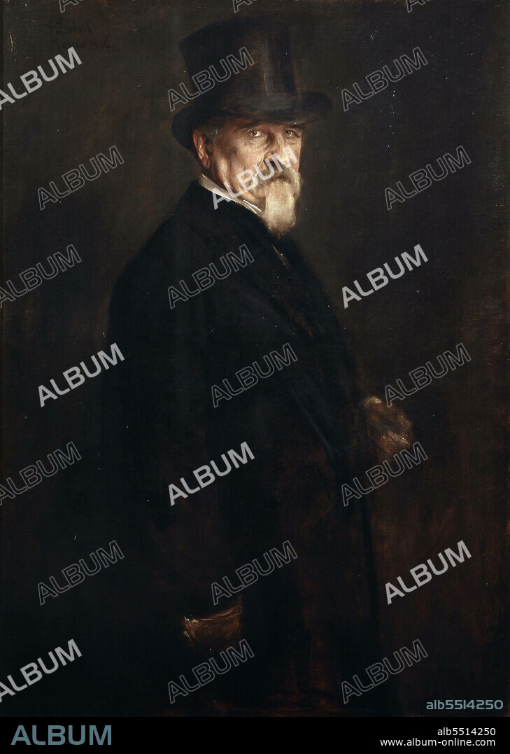 FRANZ VON LENBACH. Portrait of Senator Giovanni Morelli.