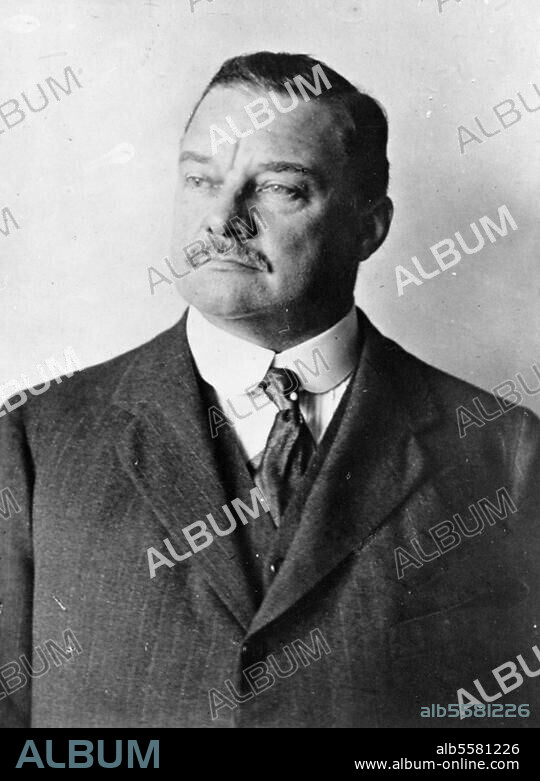 Bohn, René. deutscher Chemiker (entwickelte 1901 das synthetische Indanthren-Blau). 7.3.1862 Dornach - 6.3.1922 Mannheim. Foto, um 1920.