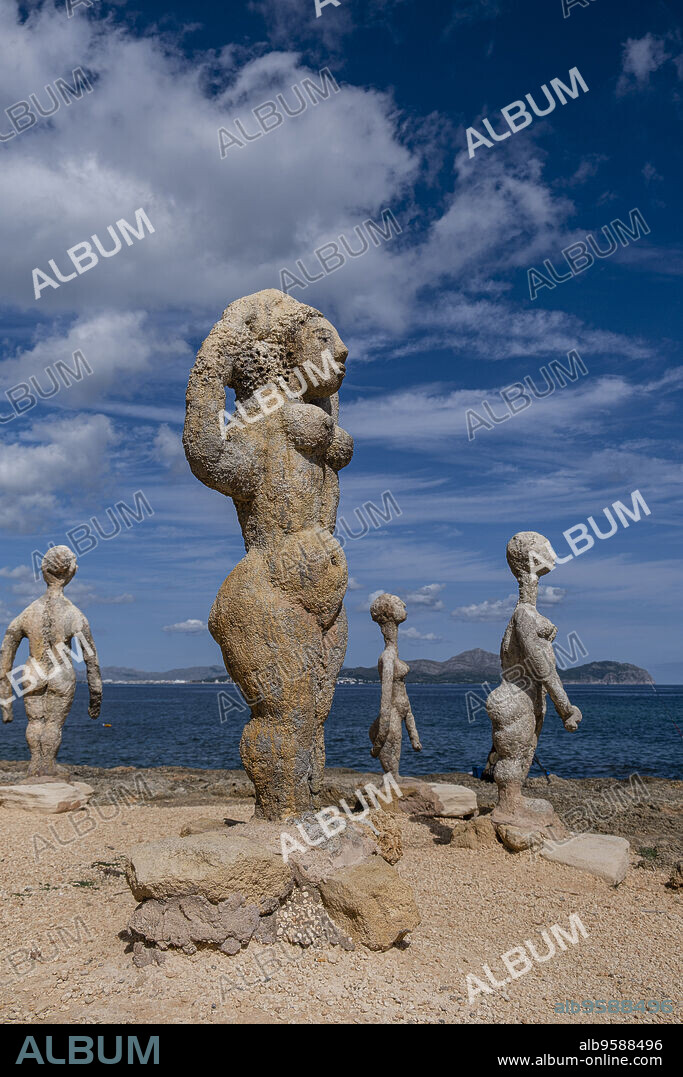 JOAN BENNASSAR. The Desire, sculpture by Joan Bennàssar, Can Picafort, municipality of Santa Margalida, Mallorca, Spain.