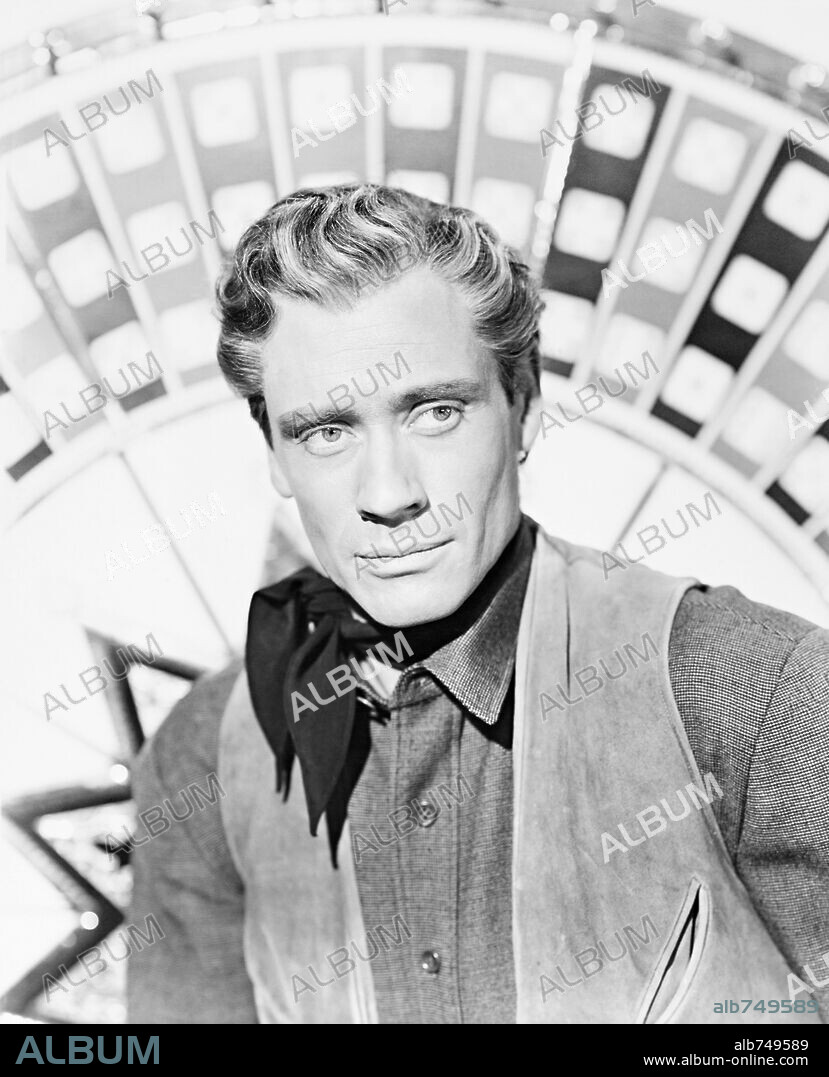 MEL FERRER in RANCHO NOTORIOUS, 1952, directed by FRITZ LANG. Copyright RKO FIDELITY.