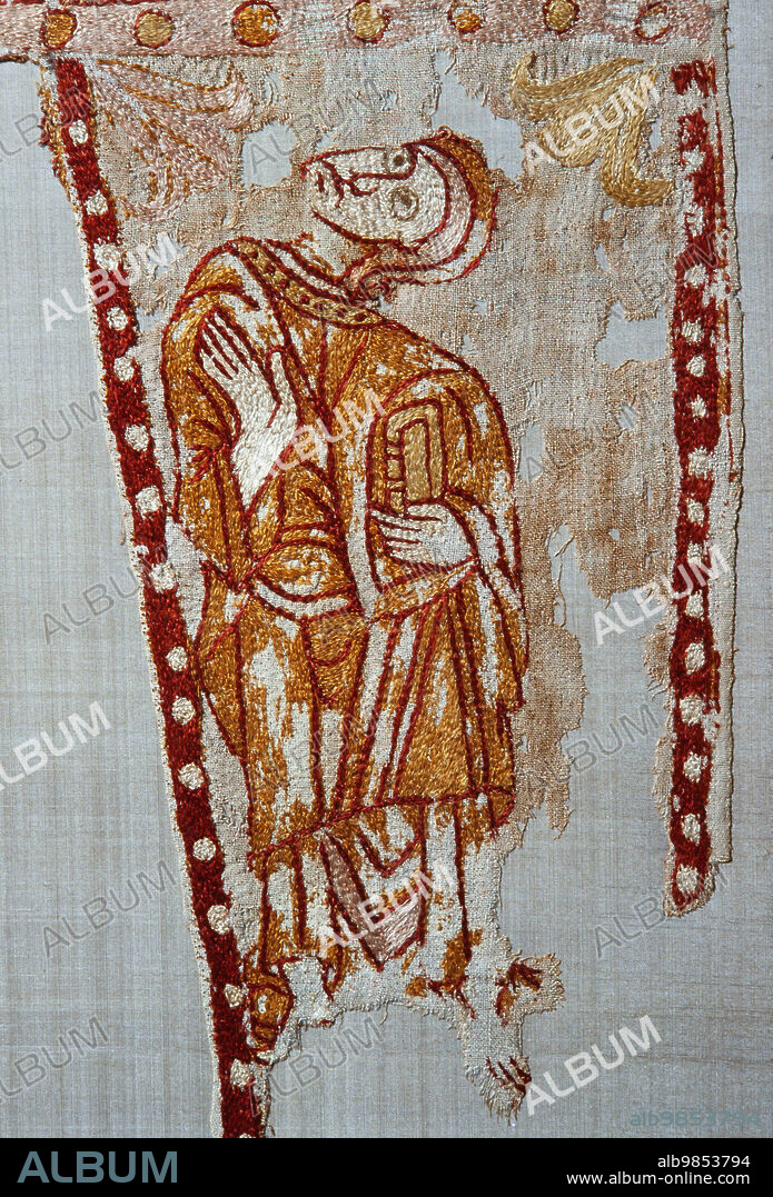 Estandarte de sant Ot, siglo XIII, MTIB 49422. Museu del Disseny de Barcelona.