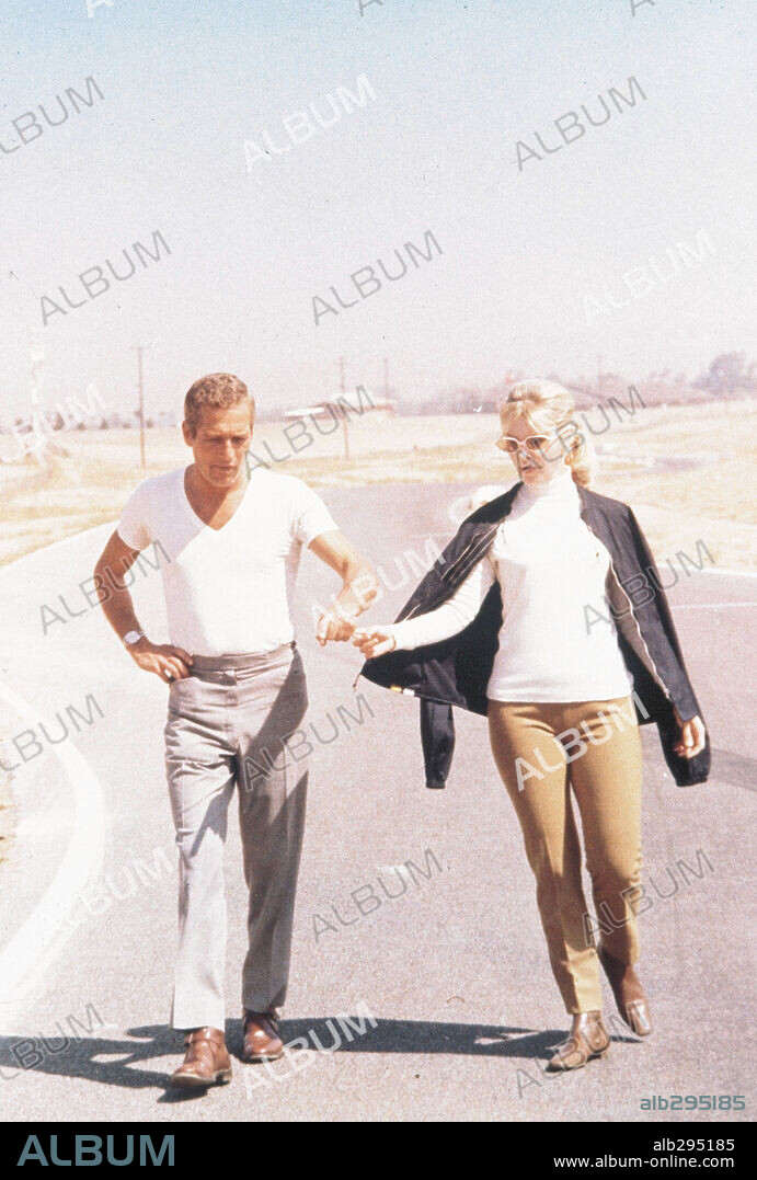 JOANNE WOODWARD y PAUL NEWMAN en 500 MILLAS, 1969 (WINNING), dirigida por JAMES GOLDSTONE. Copyright UNIVERSAL PICTURES.
