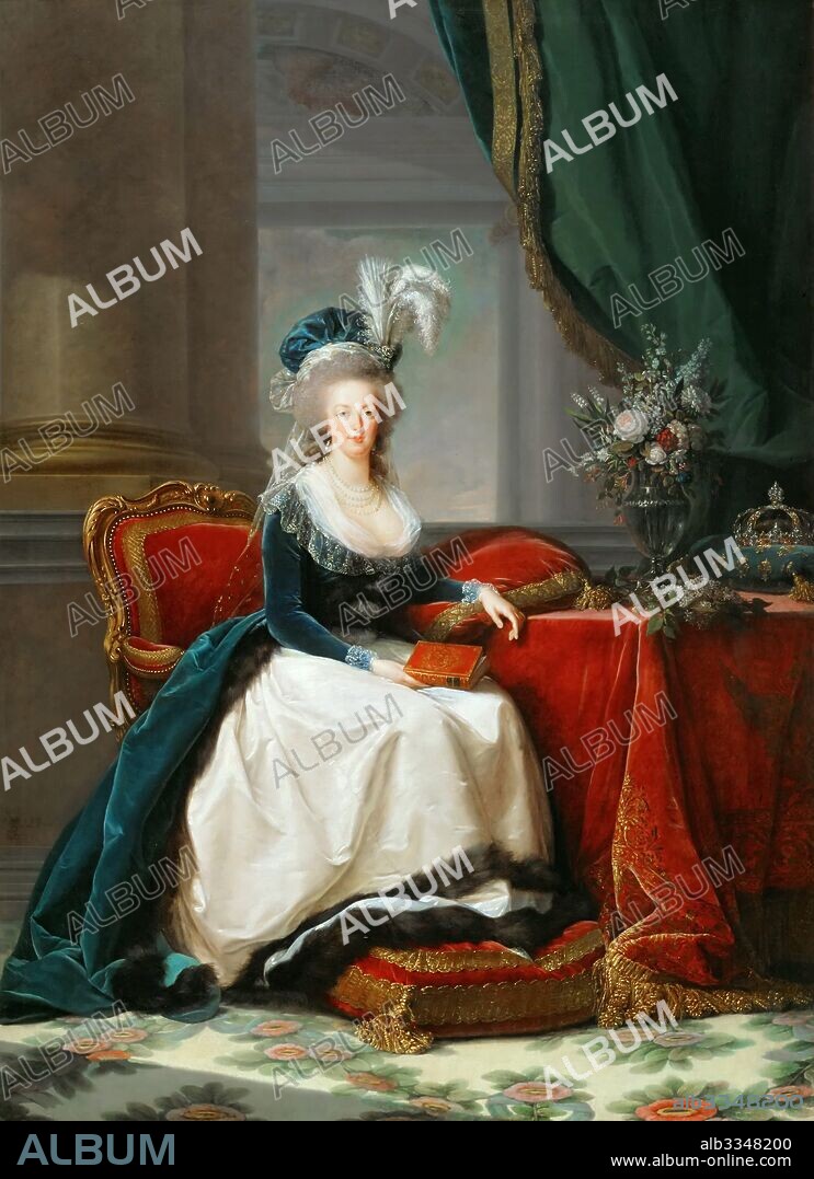MARIE LOUISE ELISABETH VIGéE-LEBRUN. Portrait of Queen Marie Antoinette of France (1755-1793).
