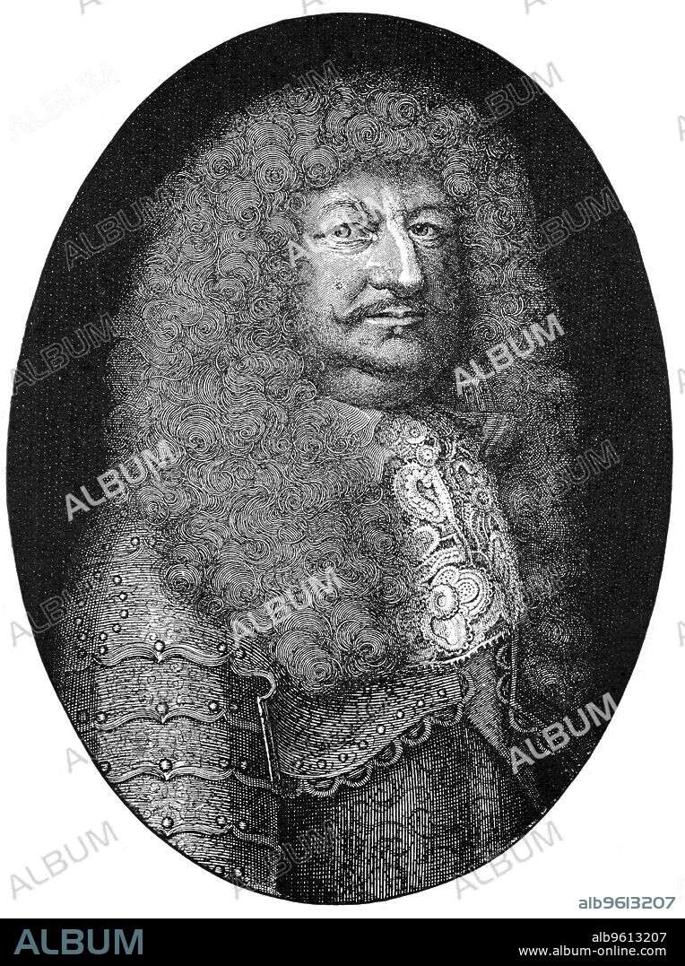 Frederick William, Elector of Brandenburg, 1683. Frederick William (1620-1688), Elector from 1640, known as the Great Elector. The Electors were German princes who elected the Holy Roman Emperor. After an engraving of 1683 by Antoine Masson.