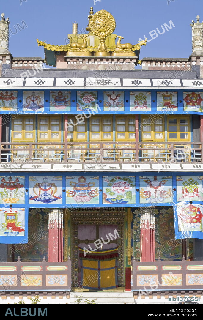Tharpa Choling Gompa, Kalimpong, West Bengal, India, Asia.