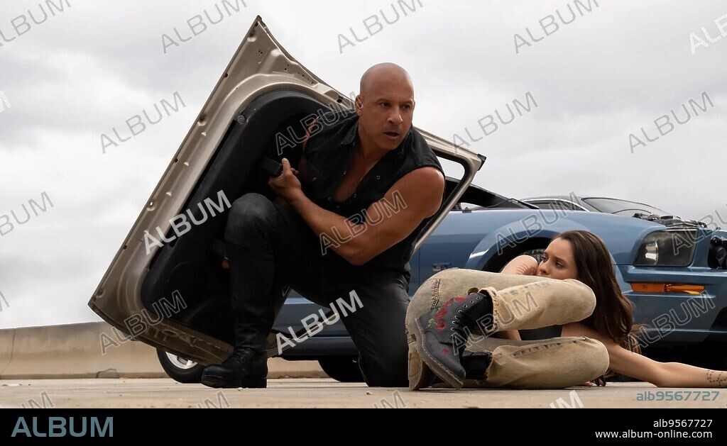JORDANA BREWSTER and VIN DIESEL in FAST X, 2023, directed by LOUIS LETERRIER. Copyright Original Film / One Race Films.
