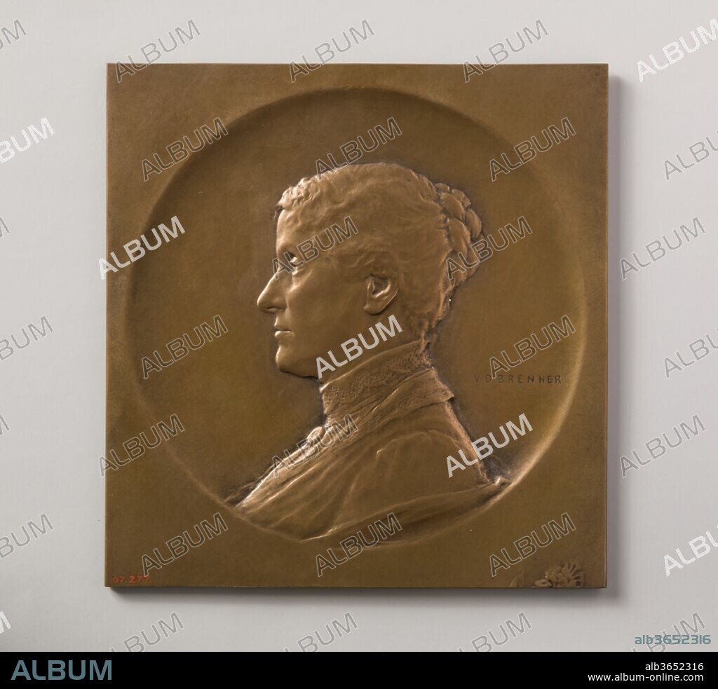 Julia W. Oettinger. Artist: Victor David Brenner (American (born Lithuania), Kaunas 1871-1924 New York). Dimensions: 5 3/8 x 5 1/8 in. (13.7 x 13 cm). Date: 1903.