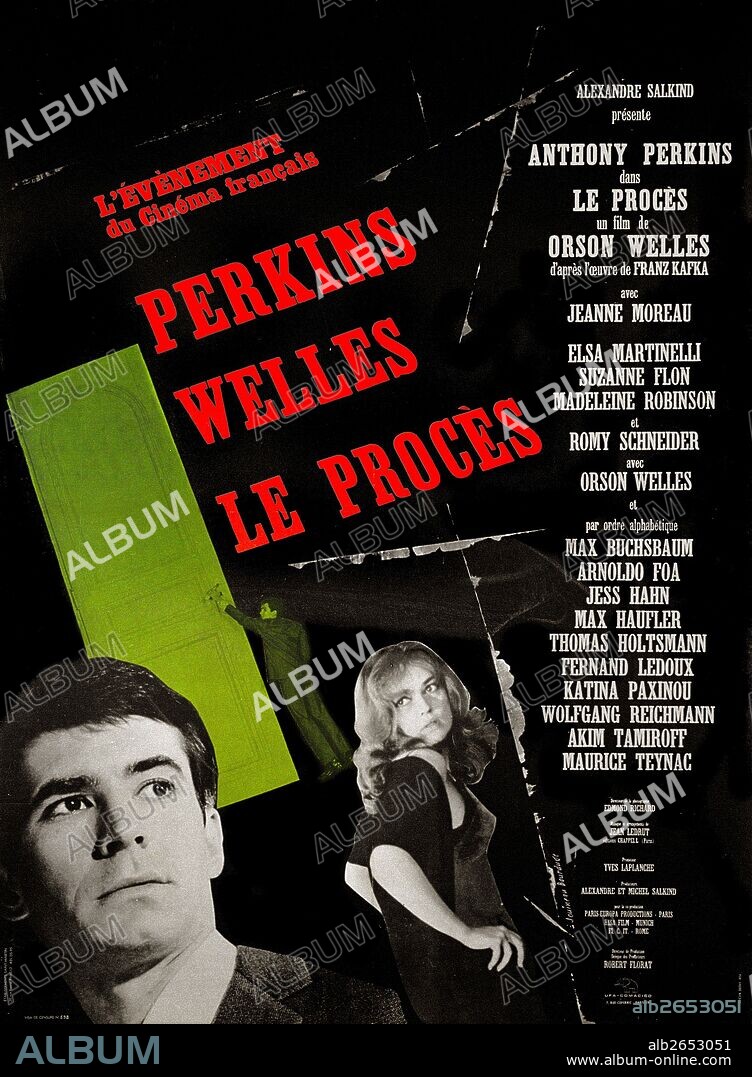 Poster of THE TRIAL, 1962 (LE PROCES), directed by ORSON WELLES. Copyright PARIS EUROPA/FICIT/HISA.
