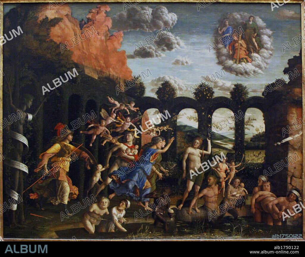 Renaissance. Andrea Mantegna (1431-1506). Italian painter. Triumph of the Virtues (Minerva Expelling the Vices from the Garden of Virtue). 1502. Louvre.