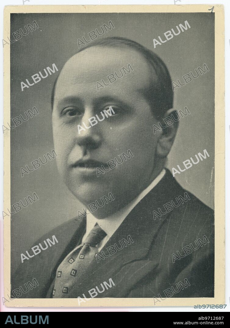 1933. Retrato del Lider de Laq Ceda, José María Gil Robles.