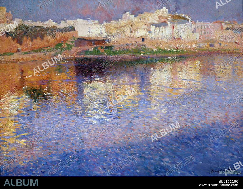 JOAQUIM MIR TRINXET (1873-1940). REFLEJOS (MALLORCA) 1901. O/T 81 X 100 CM.
