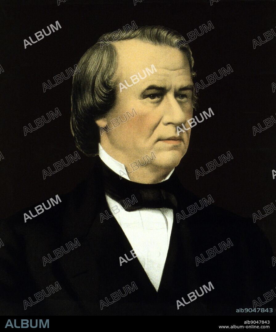 Andrew Johnson was the 17th President of the United States. Johnson became president by being Abraham Lincoln's vice president at the time of Lincoln's assassination.
