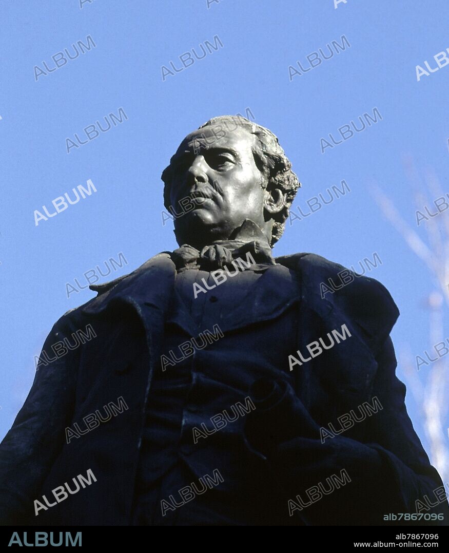 ANTONIO NAVARRO SANTAFE (1906-1983). MONUMENTO A BRAVO MURILLO SITUADO EN EL CANAL DE ISABEL II.