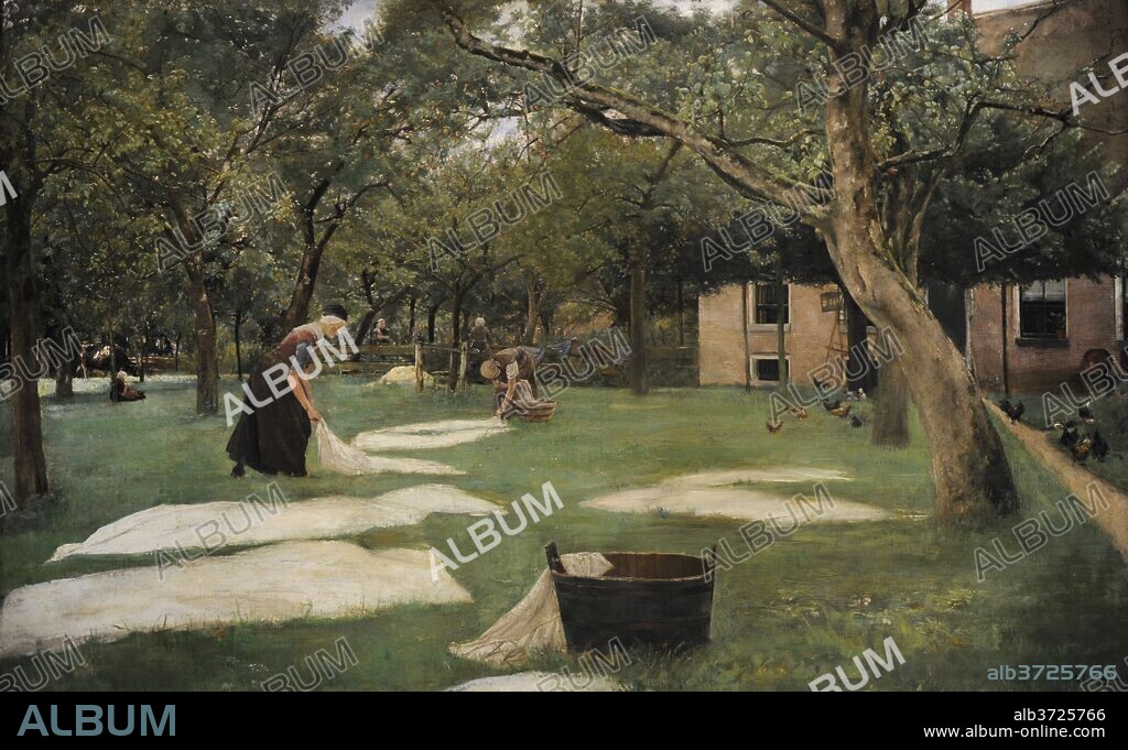 Max Liebermann (1847-1935). Pintor alemán. El blanqueamiento del terreno, 1882. Museo Wallraf-Richartz. Colonia. Alemania.