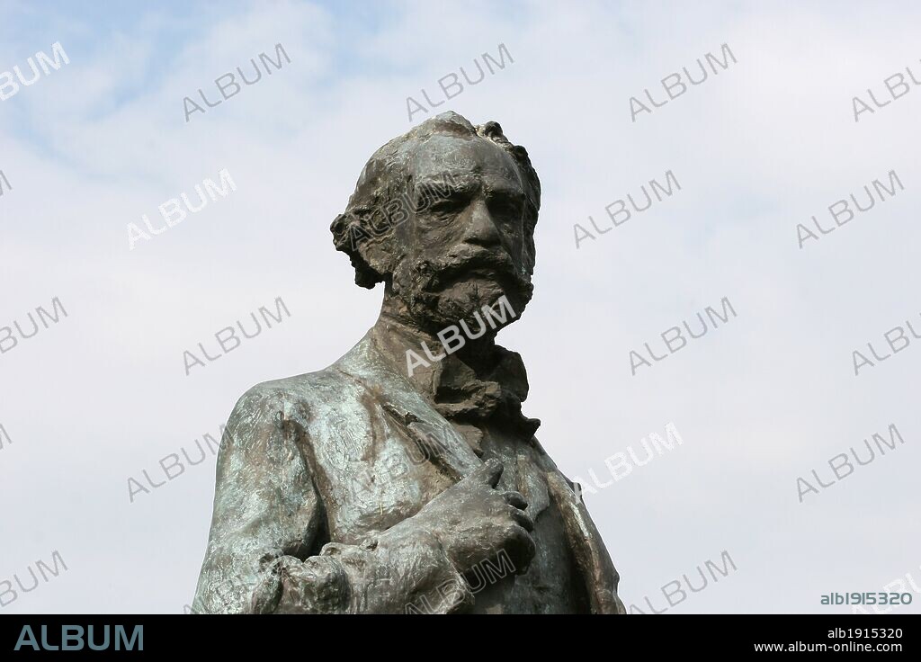 Antonin Dvorak (1841-1904). Czech composer. Sculpture by   Josef Wagner and Pavel Smetana. Jan Palach Square. Old Town. Prague. Czech Republic.