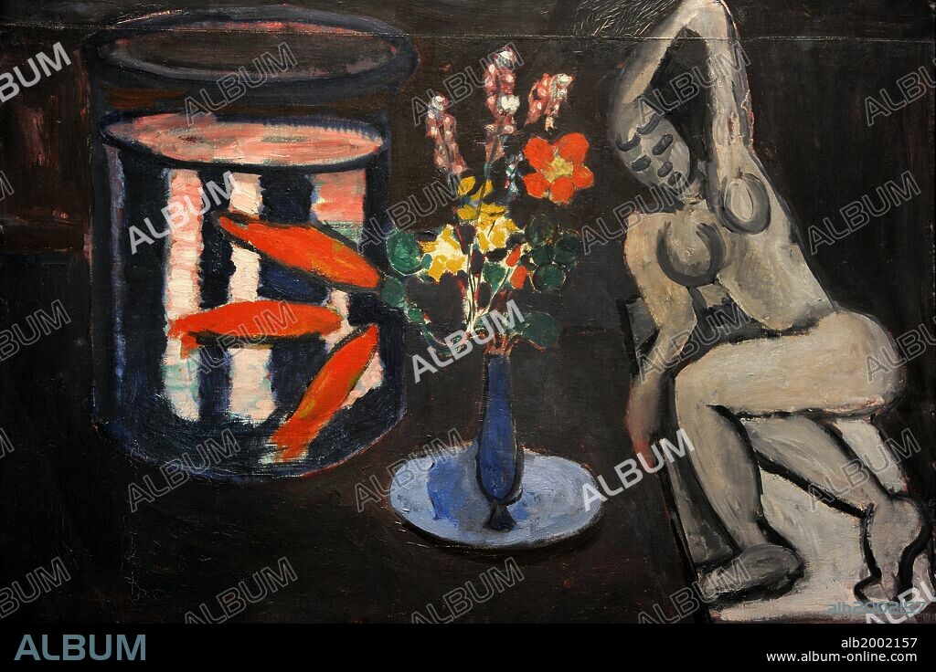HENRI MATISSE. ARTE S. XX. FRANCIA. MATISSE, Henri (1869-1954). Pintor francés. "PECES ROJOS", 1912. Galería Nacional de Arte (Statens Museum for Kunst). Copenhague. Dinamarca.