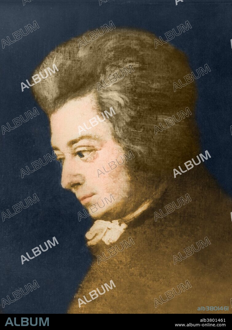 Wolfgang Amadeus Mozart; portrait by Joseph Lange, (1783). The original hangs in the Mozarteum. Wolfgang Amadeus Mozart (January 27, 1756 - December 5, 1791) was a prolific and influential composer of the Classical era. He composed over 600 works, many acknowledged as pinnacles of symphonic, concertante, chamber, operatic, and choral music. He is among the most enduringly popular of classical composers. Mozart was a child prodigy competent on keyboard and violin, he composed from the age of five and performed before European royalty. At 17, he was engaged as a court musician in Salzburg, but while visiting Vienna in 1781, he was dismissed. He chose to stay in the capital, where he achieved fame but little financial security. During his final years in Vienna, he composed many of his best-known symphonies, concertos, and operas, and portions of the Requiem, which was largely unfinished at the time of Mozart's death. The circumstances of his early death have been much mythologized. He was survived by his wife Constanze and two sons.