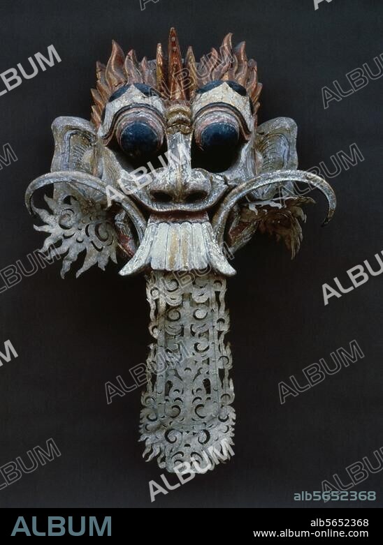 Balinese, undat. - Mask of Rangda (Protagonist of the most well known Balinese play). undat. (Photo: Werner Forman). Denpasar, Bali Museum.