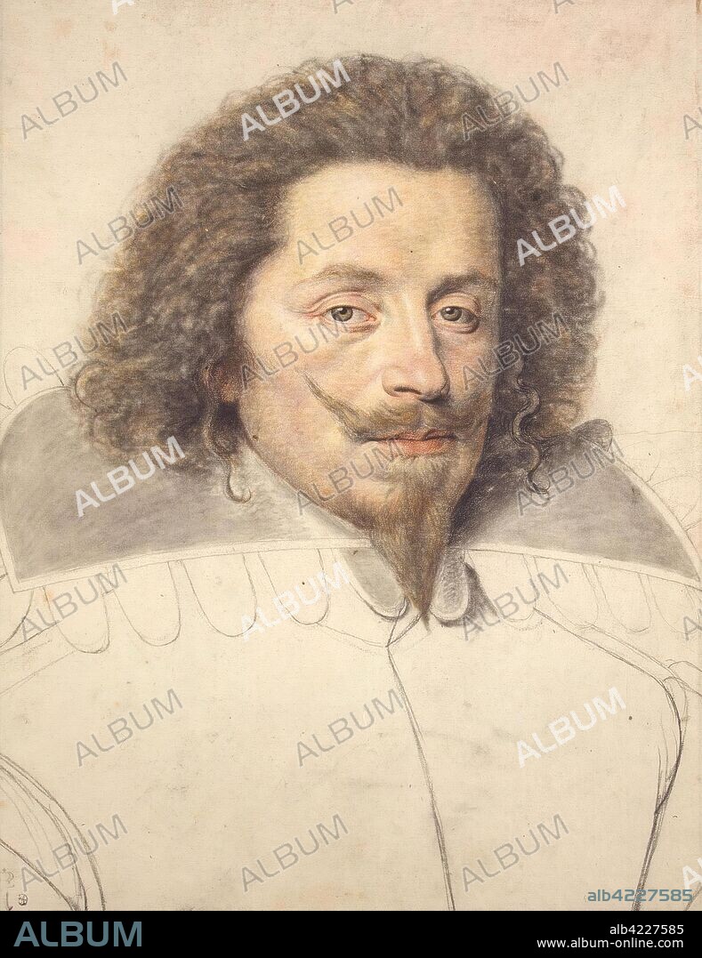 DANIEL DUMONSTIER. 'Portrait of Duke of Montmorency'. France, Circa 1630. Dimensions: 42x32 cm.