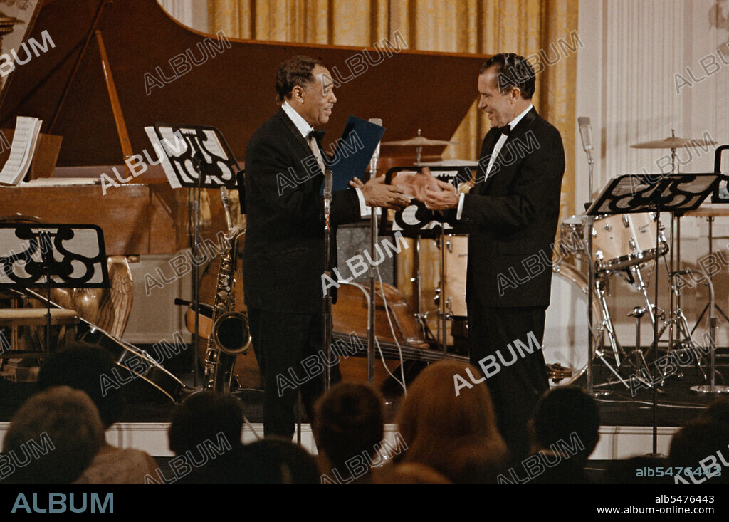 President Nixon and Duke Ellington.