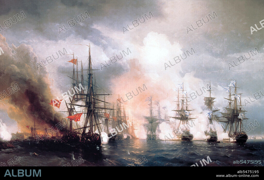 The Battle of Sinop, or the Battle of Sinope, took place on 30 November 1853 at Sinop, a sea port in northern Anatolia, when Imperial Russian warships commanded by Vice-Admiral Pavel Nakhimov struck and annihilated a patrol force of Ottoman ships anchored in the harbor. The battle was part of the Crimean War, and a contributory factor in bringing France and Britain into the conflict.