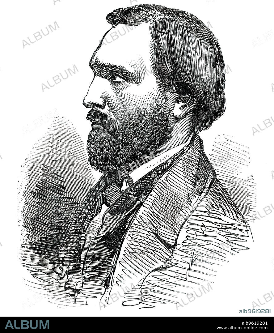 Professor Kinkel, from a lithograph published at Berlin, 1850. 'Gottfried Kinkel, Professor of History in the University of Bonn, was one of the more eminent among the literary men of Germany who mistook the Revolution of 1848 for the beginning of a new social era, threw himself into the political agitation of the time, for which his powers were unfit, and finally joined the insane revolt in Baden, in May, 1849, which ended in the dispersion of the revolutionary army, or rather mob, by the Prussian troops, and the restoration of the legal Government....How a man of learning, genius, and refinement, like Kinkel, could mix himself up with such a band of coarse ruffians, using the cant of political regenerators to cover the acts of thieves, is difficult to explain...A fortnight since, it was rumoured he had escaped from Spandau, the last place of his detention'. From "Illustrated London News", 1850.