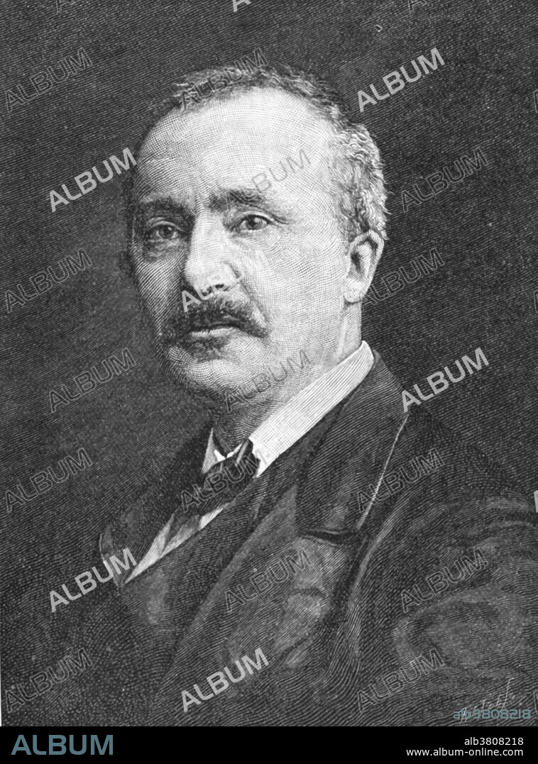 Heinrich Schliemann ( January 6, 1822 - December 26, 1890) was a German archaeologist and discoverer of the ruins of the legendary city of Troy. After finishing his formal education at 14, Schliemann went into business and made his fortune. In 1863 he retired and devoted himself to the task of proving the truth behind ancient Greek legends, particularly the account of the Trojan War in Homer's Iliad. He needed an assistant who was knowledgeable in matters pertaining to Greek culture. He was introduced to 17 year old Sophia Engastromenos (1852-1932). He married her in 1869, despite the 30 year difference in age. In 1870 Schliemann discovered the ruins of Troy at Hissarlik in Turkey. He later excavated the ruins of Mycenae (1876-78), Ithaca (1878), Orchomenus (1881-82) and Tiryns (1884-85). Schliemann's work proved that much of the Iliad is based on fact. In late 1890, he had an operation on his chronically infected ears. On Christmas Day he collapsed into a coma and died in a Naples hotel room. He was 68 years old.