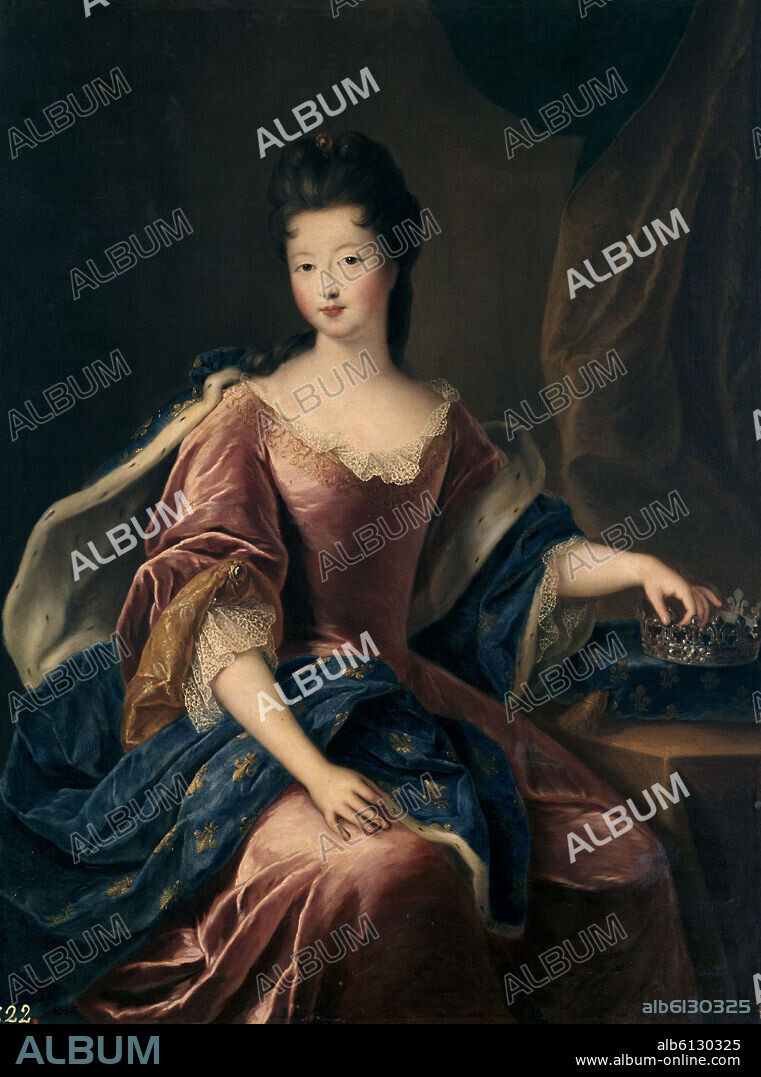 PIERRE GOBERT (1662-1744). 'Marie Louise Élisabeth d'Orléans', 17th century, Oil on canvas, 138 x 105 cm, P2295.