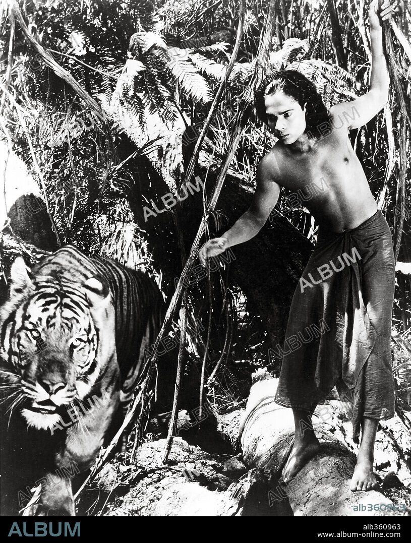 SABU in THE JUNGLE BOOK, 1942, directed by ZOLTAN KORDA. Copyright UNITED ARTISTS.