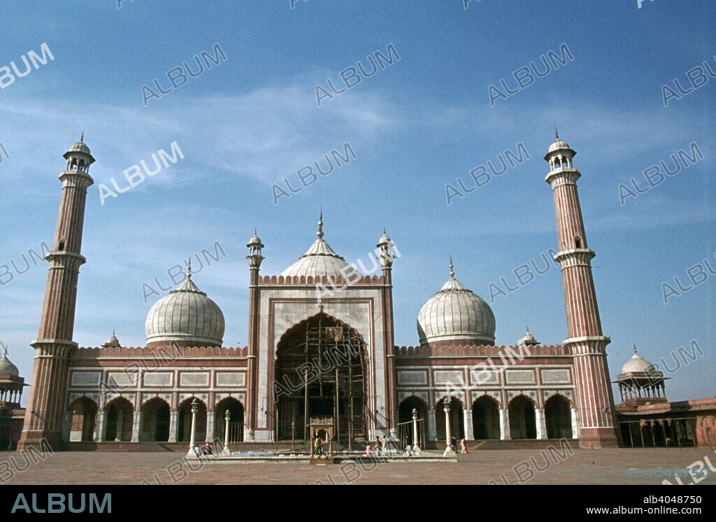Jama Masjid, Delhi, India. The Jama Masjid is one of the largest and most important mosques in India. Commissioned by Shah Jahan, it was completed in 1656.