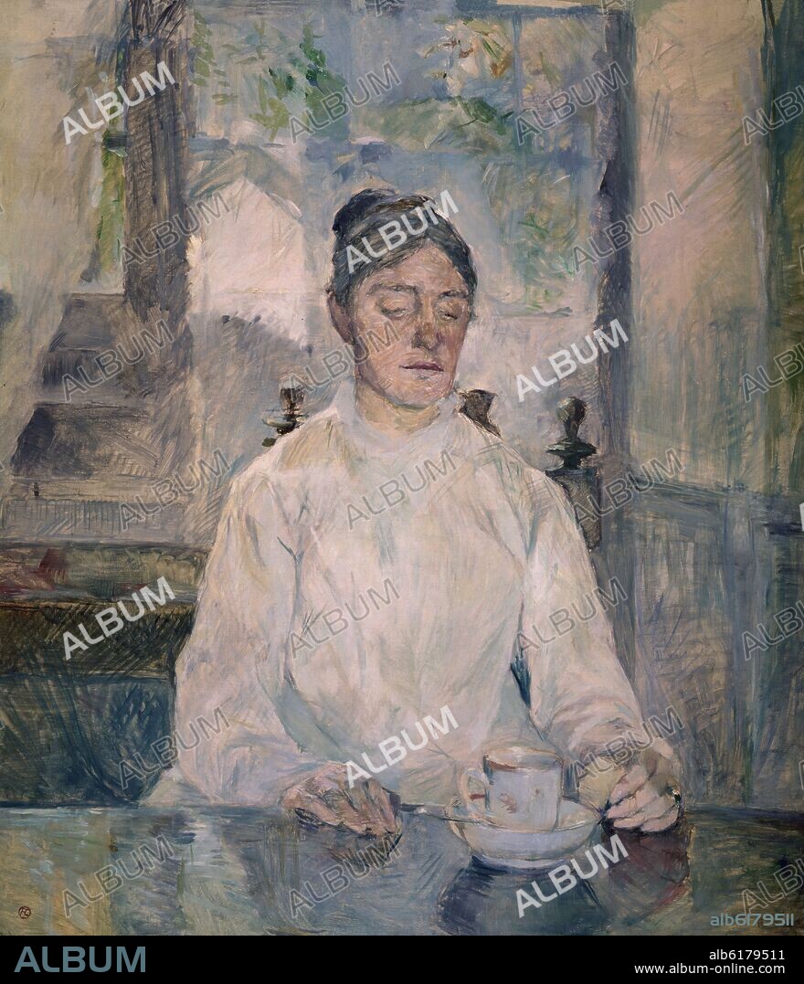 HENRI MARIE RAYMOND DE TOULOUSE-LAUTREC. Adele Tapie de Celeyran, Countess of Toulouse-Lautrec-Monfa - 1881 - oil on canvas - 93,5x81.