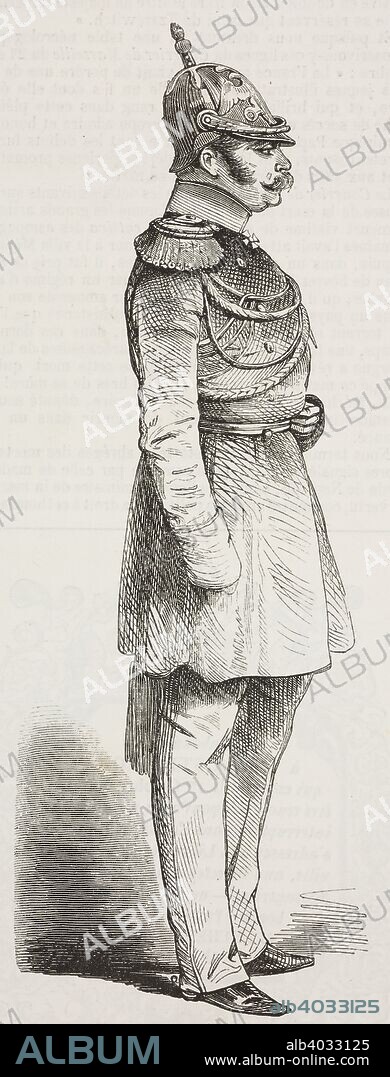 Grand Duke Michael Pavlovich of Russia (1798-1849), Russian Prince, illustration from the magazine L'Illustration, Journal Universel, vol 14, no 344, September 29, 1849.