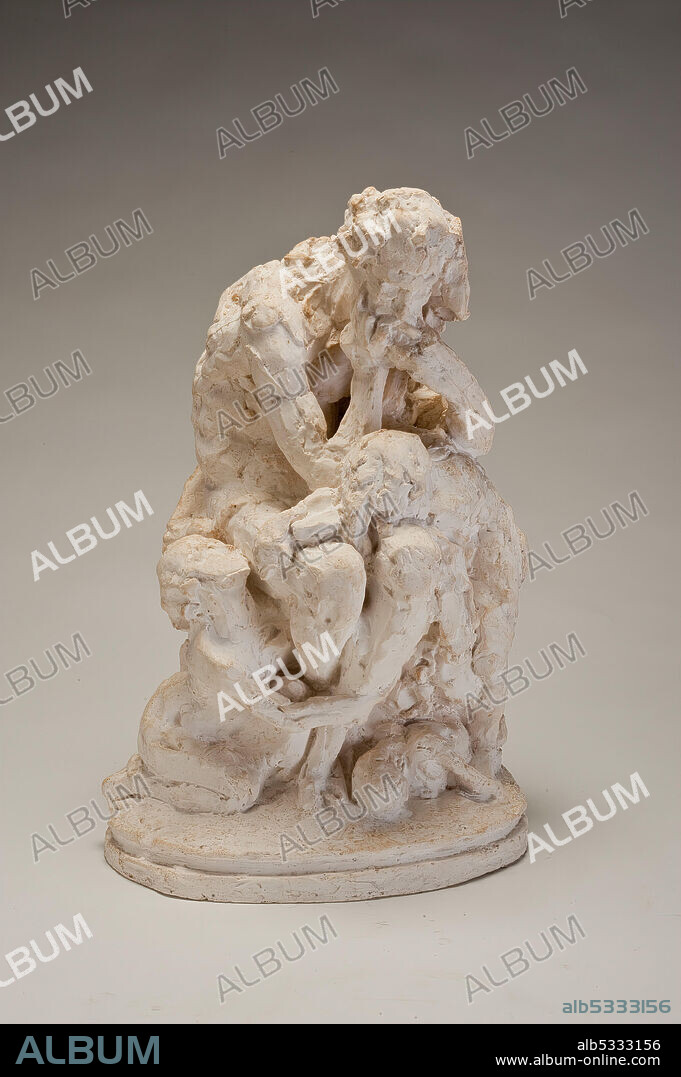 JEAN-BAPTISTE CARPEAUX. Study for "Ugolino And His Sons", 1857-1860/cast before 1921.