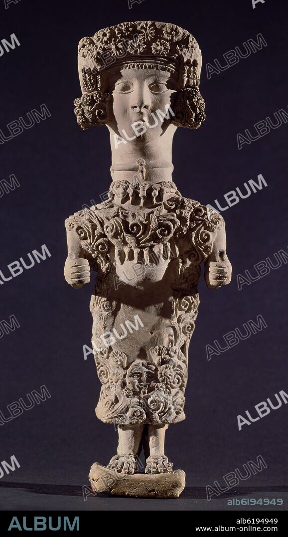 DAMA DE IBIZA - TANI - PROCEDE DE IBIZA - SIGLO IV/III AC - ARCILA - 40 CM - FENICIA.
