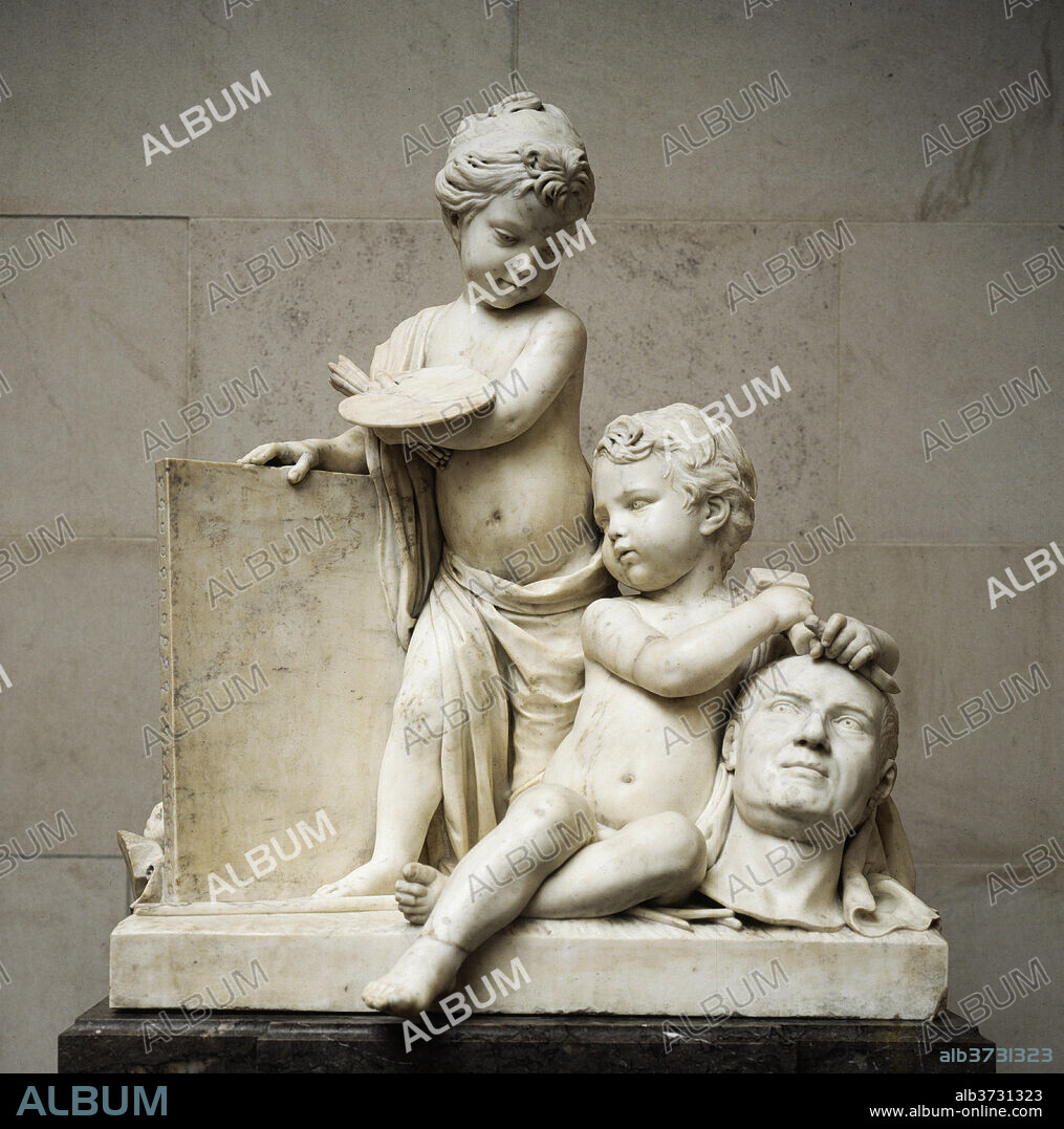 JEAN-PIERRE-ANTOINE TASSAERT. Painting and Sculpture. Dated: 1774/1778. Dimensions: overall: 98.3 x 87.2 x 63.8 cm (38 11/16 x 34 5/16 x 25 1/8 in.). Medium: marble.