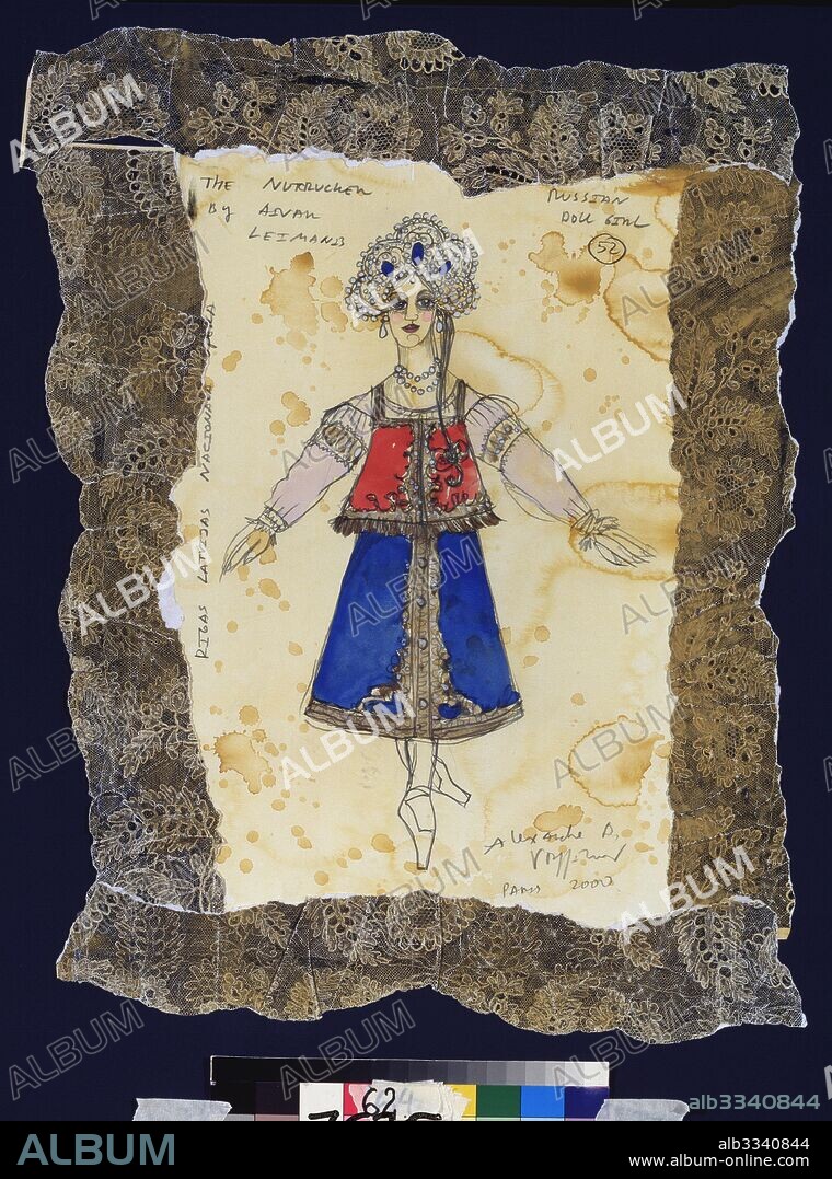 ALEXANDER ALEXANDROVICH VASILYEV. Costume design for the ballet The Nutcracker by P. Tchaikovsky.