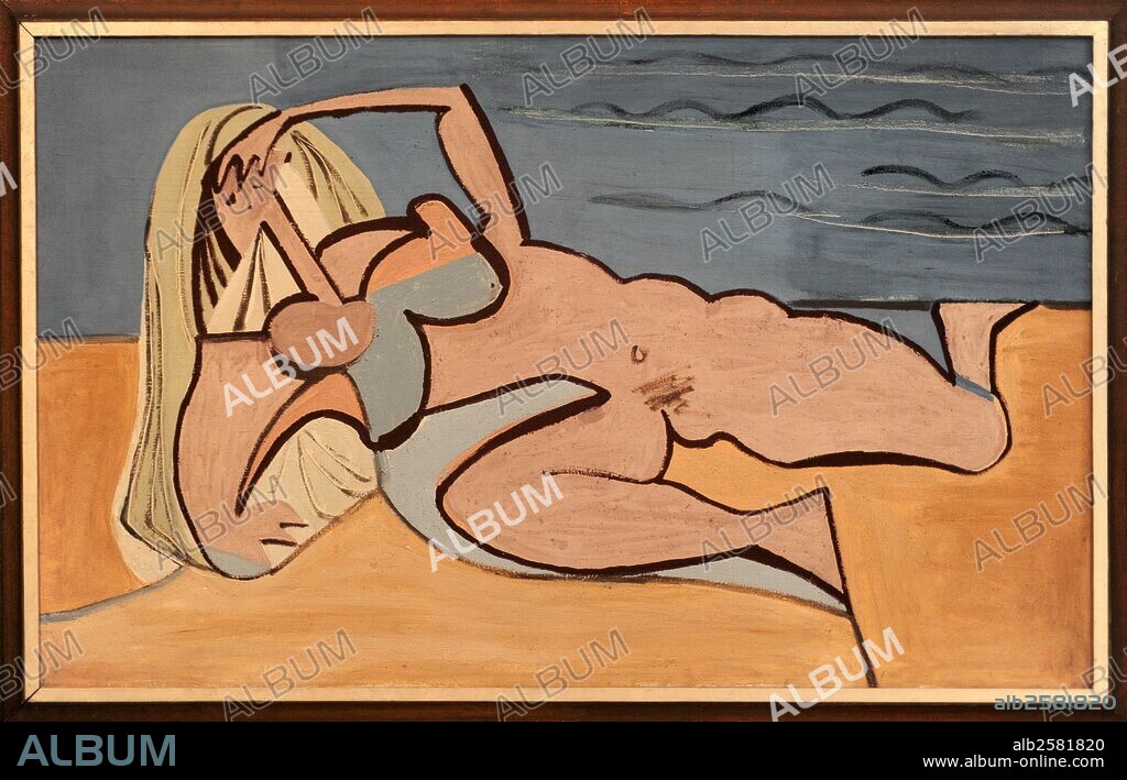 Emil Filla (1882-1953). Czech painter. Woman on the beach. National Gallery. Prague. Czech Republic.