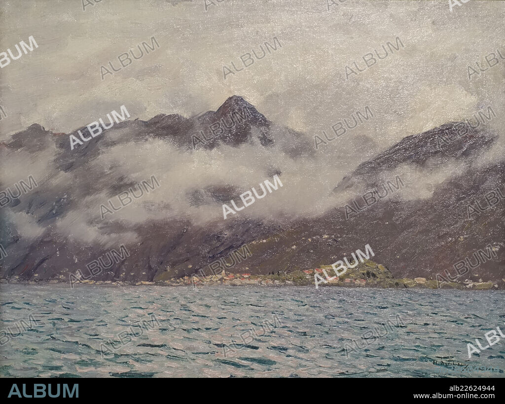 At Lake Lago Maggiore. 1895. Nikolai Dubovskoy (1859-1918). Oil on canvas. Museum of Russian Impressionism.