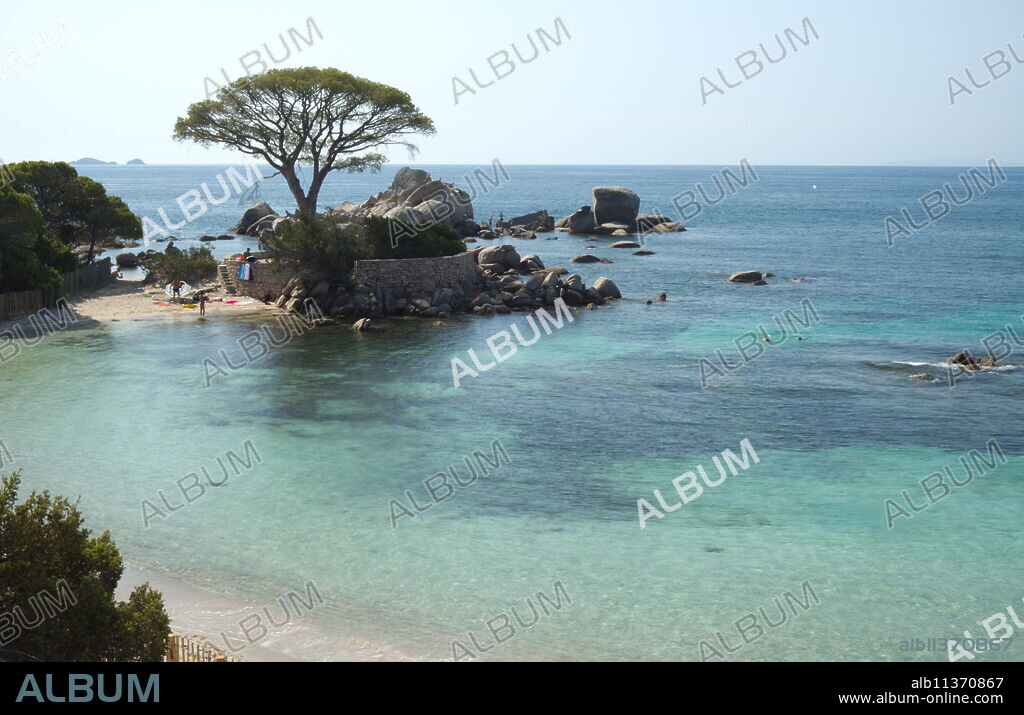 Palombaggia Beach near Porto-Vecchio, Corsica, France, Mediterranean, Europe.