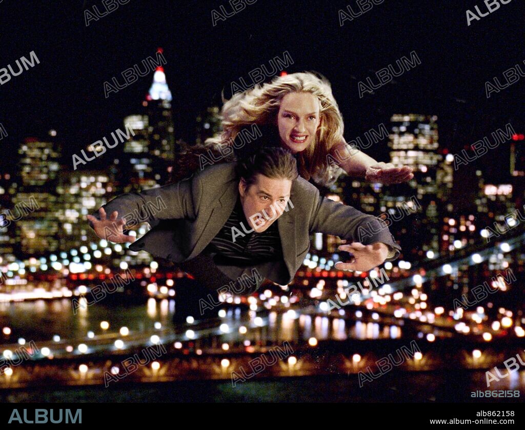 LUKE WILSON y UMA THURMAN en MI SUPER EX-NOVIA, 2006 (MY SUPER EX-GIRLFRIEND), dirigida por IVAN REITMAN. Copyright REGENCY ENTERPRISES.