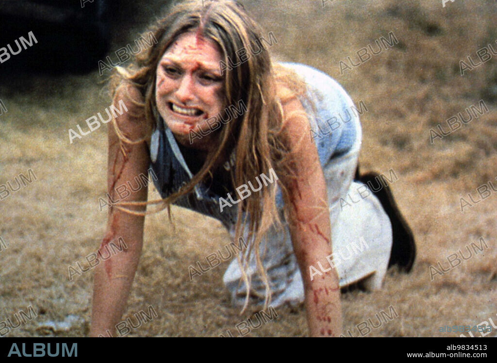 MARILYN BURNS en LA MATANZA DE TEXAS, 1974 (THE TEXAS CHAIN SAW MASSACRE), dirigida por TOBE HOOPER. Copyright Vortex.