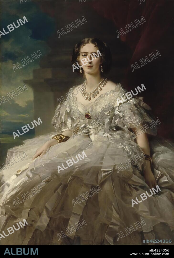 FRANZ XAVER WINTERHALTER. 'Portrait of Princess Tatyana Alexandrovna Yusupova'. France, 1858. Dimensions: 147x104 cm.