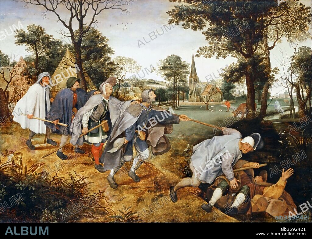 BRUEGEL (BRUEGHEL), PIETER, THE ELDER. The Blind Leading the Blind.