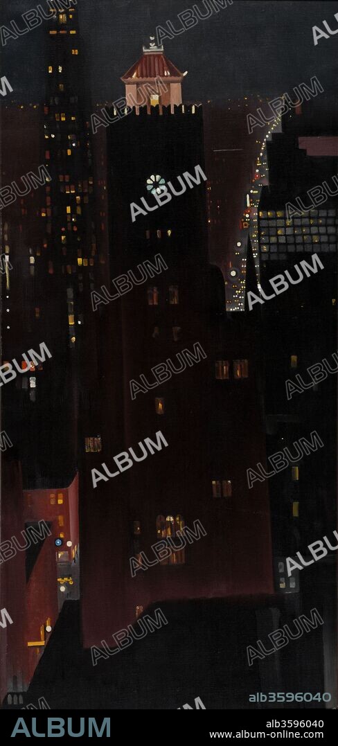 GEORGIA O'KEEFFE. New York, Night.