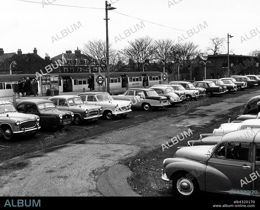 Leytonstone station car park, 1960's.